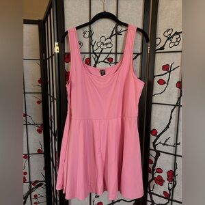 SHEIN Pink Sleeveless Mini Dress/skort